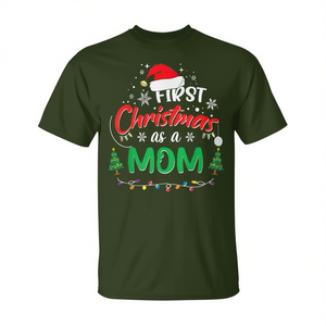 T-shirt pour la première Noël en tant que maman, chemise de vacances assortie pour toute la famille - Product Image 2