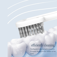 Brosse à dents de voyage à poils doux avec kit de dentifrice intégré, soin buccal, distributeur de dentifrice rotatif, brosse à dents pour adulte