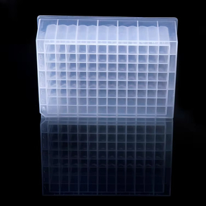 AMNGENT <span class=keywords><strong>96</strong></span> Strip Deep Well Plate <span class=keywords><strong>SBS</strong></span> Standard Square Well 2.2ml Avec U et V Bottom PP Lab Deep Well Storage Microplates - Product Image 2