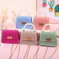 Nouveau Modèle 2025 Petit Sac Bandoulière en PVC pour Enfants, Vente Directe Usine, Mini Sac à Main Creux avec Fermeture Éclair, Sac Transparent Gelée