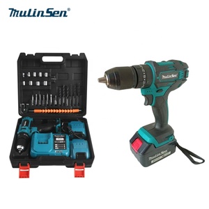 Set Trapano a Percussione Elettrico Mulinsen 18V e Avvitatore a Batteria Industriale Fai-da-Te con Supporto OEM - Product Image 1