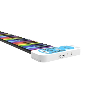 Vente flash : Piano portable pliable et flexible pour enfants, 49 touches, avec haut-parleur, <span class=keywords><strong>clavier</strong></span> <span class=keywords><strong>MIDI</strong></span> - Product Image 5