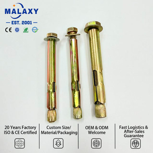 Ancrages à manchon en acier au carbone Malaxy type O L C, chevilles d'expansion pour murs creux, chevilles à manchon pour maçonnerie - Product Image 1
