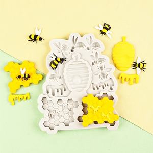 Moule de Décoration de Gâteaux en Silicone Fondant SILIKOLOVE Factory 12 Cavités Forme Nid d'Abeille <span class=keywords><strong>Reine</strong></span> Non Adhésif Sans BPA Certifié LFGB - Product Image 2