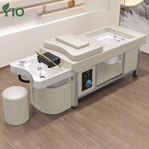 Cama <span class=keywords><strong>de</strong></span> champú multifuncional para peluquería, masaje <span class=keywords><strong>de</strong></span> estilo tailandés, Spa para pies, circulación <span class=keywords><strong>de</strong></span> <span class=keywords><strong>agua</strong></span>, vapor, cerámica negra para baños - Product Image 6