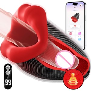 ODM Wholesale Big Mouth Smart Masturbation Cup Adult Sex Product Slapping Vibration with LED Display Male <strong>Special</strong> Masturbator - Product Image 1