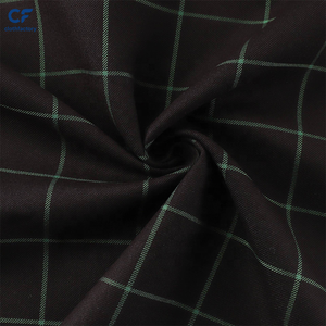 Pantalon uni en tissu charmeuse tissé à carreaux épais 450G pour uniforme scolaire JK, en TR finement filé pour filles - Product Image 2