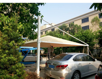 Tente de stationnement automobile à structure membranaire personnalisée, vente en gros d'abris de voiture, garages, auvents, abris extérieurs et fournitures de pièces