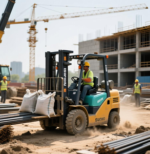 5 tấn công suất lớn xe nâng điện cấp công nghiệp nặng tải chì-axit Pin rắn lốp Offroad <span class=keywords><strong>4</strong></span> bánh xe điện - Product Image 6