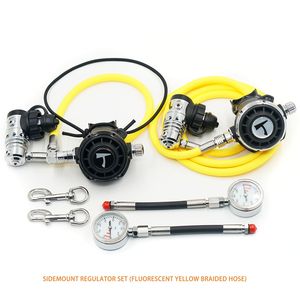 ชุดเรกกูเลเตอร์ดำน้ำแบบไซด์เมาท์พร้อมเกจวัดแรงดันโลหะ ราคาขายส่ง - Product Image 2