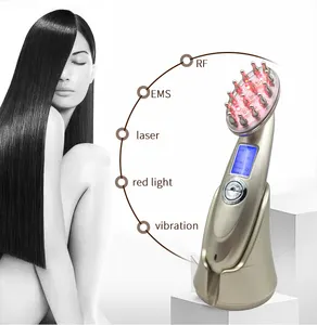 नई डिजाइन लेजर मालिश बाल बहाली कंघी किट स्टॉक में सौंदर्य मशीन 2020 प्रौद्योगिकी के साथ कंपन मालिश कंघी