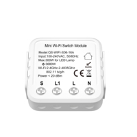 Module de Contrôle Intelligent WiFi pour Disjoncteur Miniature 16A avec Moniteur de Puissance PC 1 Gang 1 Voie