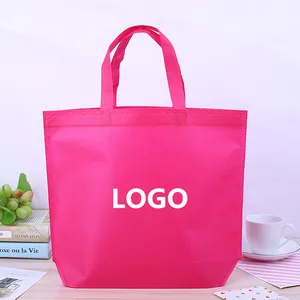 Sacola de compras personalizada reutilizável, preço barato, sacola de compras, logotipo personalizado impresso em estoque