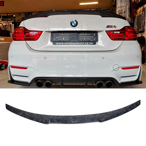 For M4 F82 M4 Style Forged Carbon Fiber Rear Spoiler Trunk Wing 2014-2020 - Product Image 1