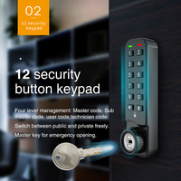 MK731 Inteligente Digital Electrónico Moderno Teclado Combinación Contraseña Pulsador Cam Lock para Oficina Gimnasio Escuela Muebles Gabinete