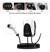 BYD AC Chargeur mural/monté sur colonne avec câble de 5m Boîtier de protection IP55 pour station de charge de voiture EV domestique Courant nominal 32A