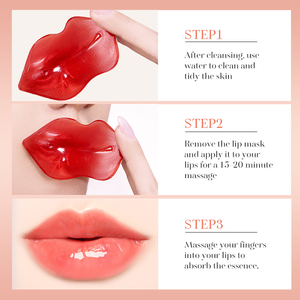 Vente flash ZOZU Masque pour les lèvres hydratant et apaisant à la cerise, soin des lèvres, masque de nuit beauté au collagène cristallin - Product Image 5