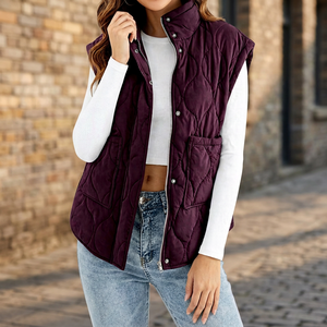 2026 New Model Sleeveless Solid Eco-Friendly Streetwear <b>Vest</b> Textured Shorts Two-piece <b>Suit</b> Set for <b>Women</b> Wholesale Rate OEM - Product Image 4