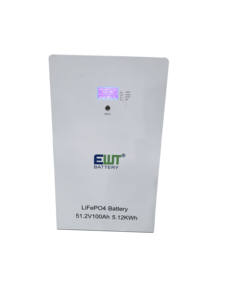Sistema di accumulo energetico domestico a parete EWT 5KWh 51.2V 100Ah LiFePO4 con BMS intelligente, 6000 cicli, semi-solido, uscita 5KW, 3 anni di garanzia - Product Image 2