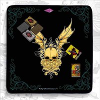 Tapis de jeu personnalisé en velours double face ultra doux imprimé, pour cartes de tarot, tapis de jeu de cartes, tapis de jeu en tissu une pièce