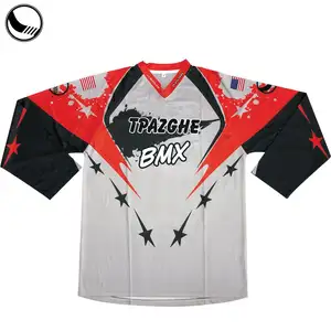 Quá Khổ Nhanh Chóng Khô Dài Tay Áo Motocross Jerseys