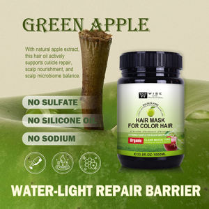 有機アップルヘアマスク1000ML含まれたイラクサ抽出物すべての髪のタイプに栄養を与え、水分と深いコンディショニングを加えます - Product Image 4