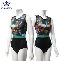 Justaucorps de gymnastique Mystique pour compétition, sans manches, justaucorps de gymnastique pour enfants, justaucorps de gymnastique avec strass AB