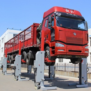 ลิฟท์ยกของสำหรับรถบรรทุกหนักแบบเคลื่อนที่ 6 เสา ไร้สาย รับน้ำหนักได้ 45 ตัน ระบบไฮดรอลิกและไฟฟ้า ยี่ห้อ CHINSONG - Product Image 1