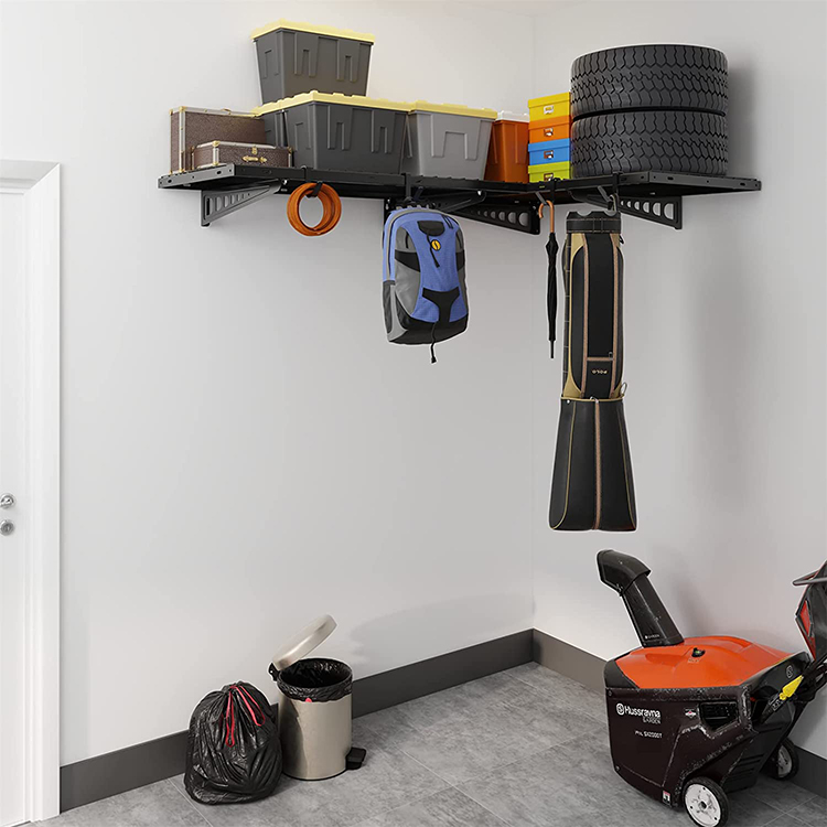 Wall Mounted Garage Shelf - JH-Mech 3-Tier Carbon Steel Storage
