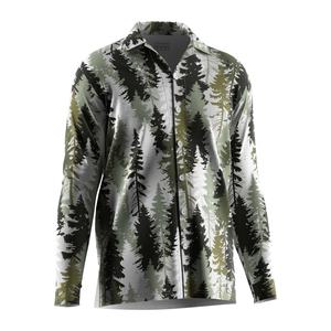 Chemises d'été à fleurs à séchage rapide OEM pour hommes, chemise de plage à manches longues, style hawaïen - Product Image 3