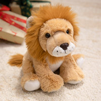 En gros, Adorables Peluches Douces : Cochon, Lion, Vache, Ours, Cheval, Animaux du Zoo en Peluche, Cadeaux de Noël