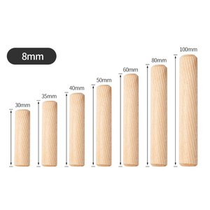 8mm Beech rắn gỗ chốt chân cho đồ nội thất kết nối chốt - Product Image 3
