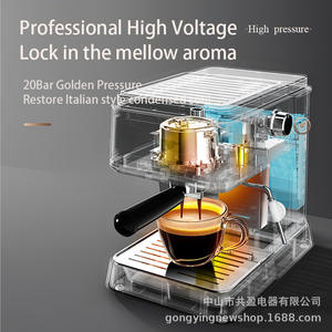 Machine à expresso Gongying 1,8 L semi-automatique avec mousseur à lait pour usage domestique et professionnel - Product Image 2