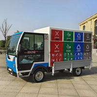 Compacteur de déchets écologique, camion poubelle compact, 8 bacs, moteur électrique 7,5 kW AC, transport spécial