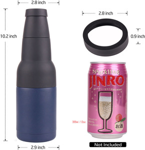 Portabottiglie 3 in 1 in acciaio inox per bere birra con apriscatole a doppia parete bottiglia isolata sottovuoto per birra <span class=keywords><strong>Bar</strong></span> - Product Image 3