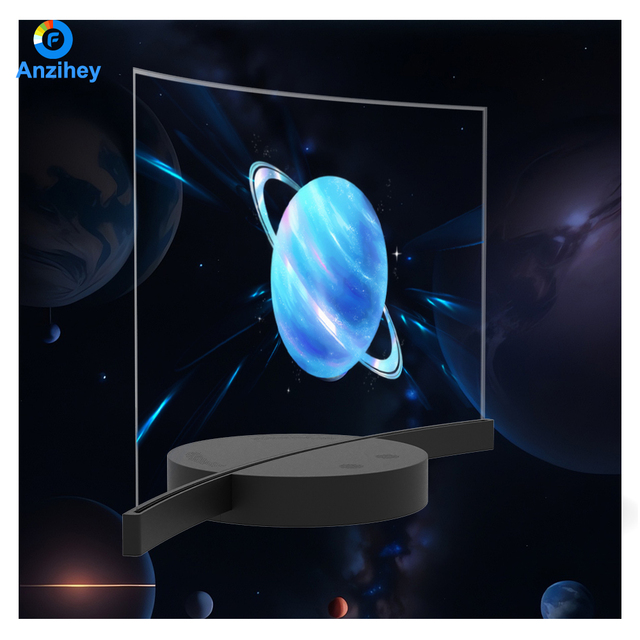 Desktop Curved Transparent OLED All-in-One Anti-Burn-in Function 800cd Brightness AR Coating 4K Resolution 178 Viewing Angle