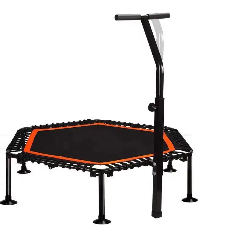 Trampolín de gimnasio en casa para adultos, cama elástica de Fitness de construcción de cuerpo, barato, nuevo diseño de lujo, 2021