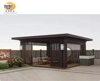 Aluminium pavillon in Sonder größe für Innenhof villen Regenschutz-Garten landschafts pavillon im Freien
