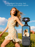 Caméra vidéo portable WiFi M7 avec écran HD de 2 pouces, caméra d'action de poche avec objectif rotatif Type-C pour le sport, les activités de plein air, la randonnée et les voyages