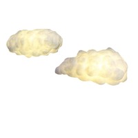 Lustre créatif en forme de nuage blanc pour enfants, pour les parcs d'attractions ou les centres commerciaux, installation suspendue