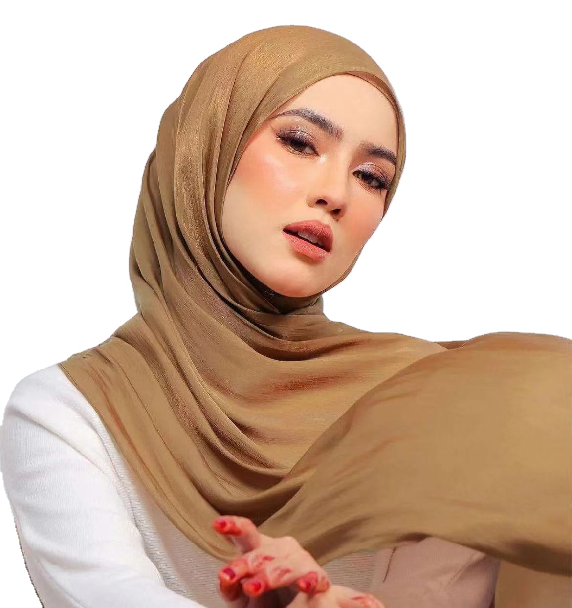 hijab with chiffon dupatta