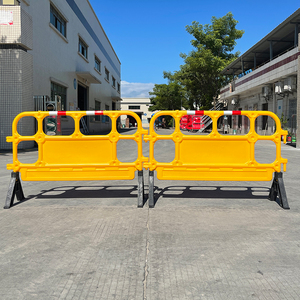 Barrera de Plástico HDPE Moldeada por Soplado 1350A, Barrera de Seguridad de Plástico para Control de Multitudes con Panel Publicitario - Product Image 5