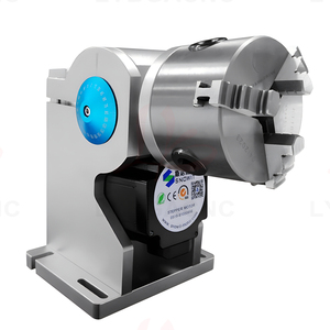 Axe rotatif universel à 3 griffes avec trou traversant, diamètre 80mm 100mm 125mm maximum pour graveur laser CO2 à fibre - Product Image 5