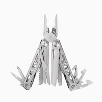 Pince multifonction pliable 16-en-1 en acier inoxydable, coupe-fil, ciseaux, manche squeletté, outil de survie industriel robuste