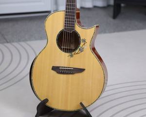 جيتار صوتي من خشب التنوب الصلب <span class=keywords><strong>41</strong></span> بوصة للمبتدئين والمتوسطين والمتقدمين، مجموعة كاملة مع 6 أوتار - Product Image 1