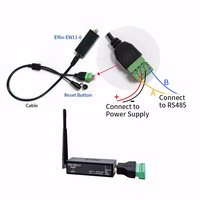 Los dispositivos de red inalámbrica más pequeños de la función RJ45 RS485 de Modbus TPC IP a servidor serial de WiFi, los más pequeños, los más pequeños de la red