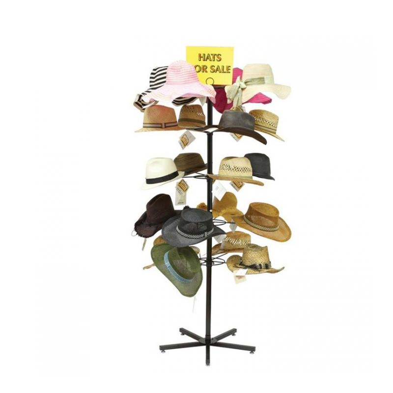 Apache Modern Mobile Roller Metal Plush Cap Powder Coating Storage Display Stand for Department Store — view 4