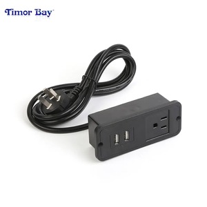 Hội Nghị Máy Tính Để Bàn <span class=keywords><strong>Power</strong></span> <span class=keywords><strong>Strip</strong></span> Với USB Lõm Ổ Cắm Điện 2 AC Ổ Cắm 2 USB Hub 2.1A 1.8 Mét Dây Điện Phẳng Cắm - Product Image 4
