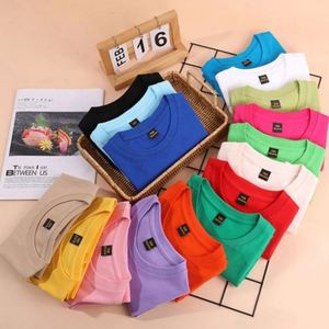 T-shirt décontracté compressé pour enfants, impression de logo personnalisé, 100 % coton respirant, manches courtes pour bébés filles et garçons - Product Image 3