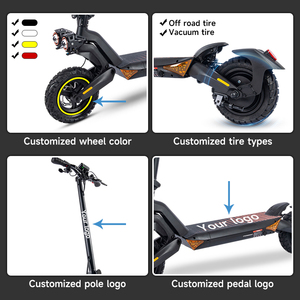 Scooter Eléctrico de Alta Velocidad para Adultos, Todoterreno, 800w, 48v, 45 Km/h, Scooter Rápido T8 - Product Image 5